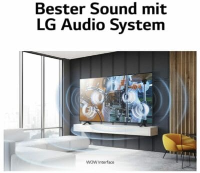 LG 55UR75006LK UHD Fernseher mit 55 Zoll - 37% Rabatt 6 Bester Sound mit LG Audio System