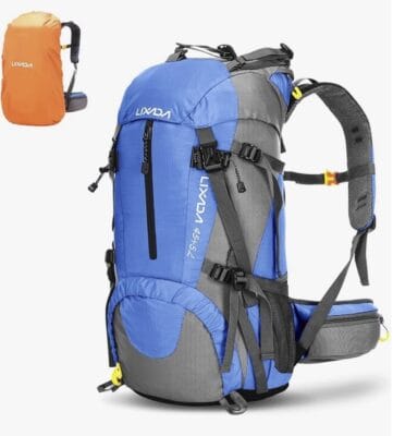 Robuster, reißfester Lixada Rucksack, 50L: Für Camping, Sport, Reisen – mit praktischem Trinksystem.