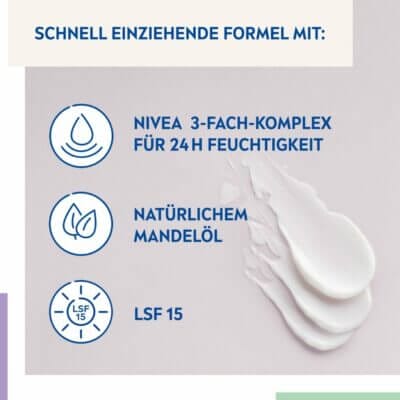 NIVEA Tagespflege 24h Feuchtigkeit mit Lichtschutzfaktor 