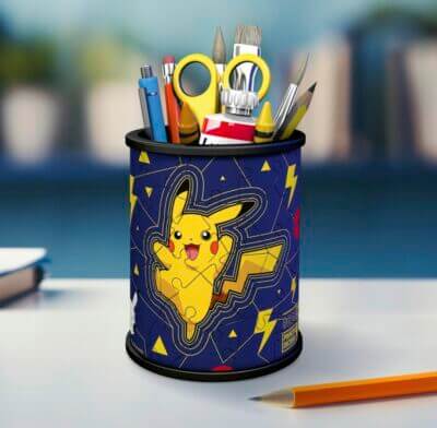 Puzzeln und Aufbewahren: Pokémon Pikachu 3D Puzzle Stiftehalter – ideal für den Schreibtisch!