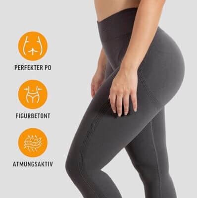 High-Waist Sport-Leggings mit Booty Scrunch – stilvoll, komfortabel und nahtlos für jede Aktivität.
