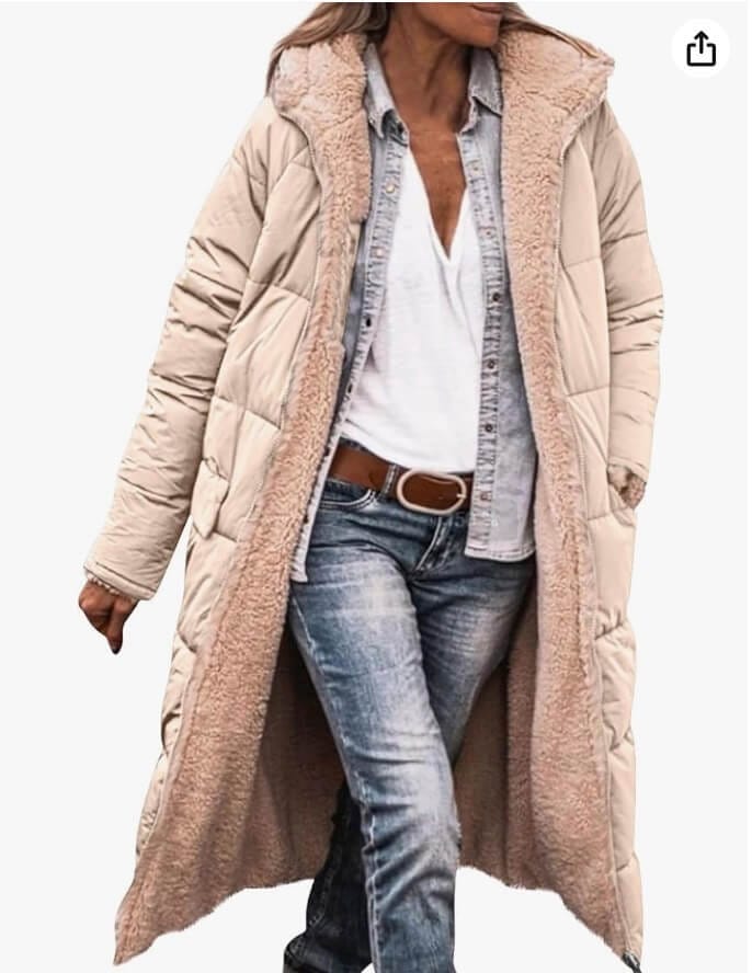 Langer Steppmantel – 30% Rabatt