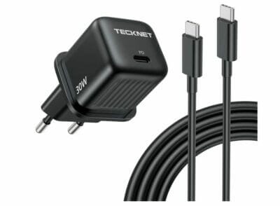 TECKNET 30W USB C Ladegerät Adapter Ladekabel