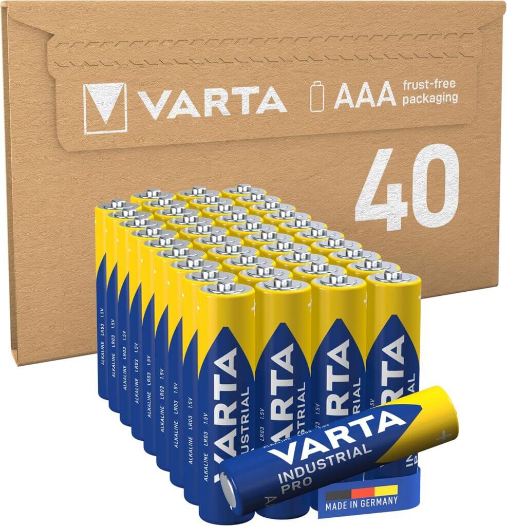VARTA Batterien AAA Industrial Pro (40er-Pack) – 30% Rabatt