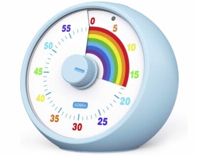 Regenbogen-Timer für Kinder: Zeitmanagement einfach gemacht. Perfekt für Lernen, Haushalt & Spiele.