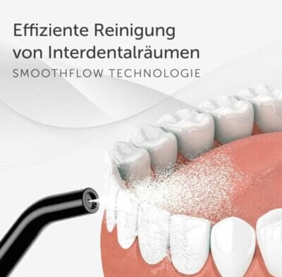 Wondersmile Munddusche PRO: Testsieger 2024, 100 Tage testen, SmoothFlow-Technologie, 5 Modi, bis zu 30 Tage Akkulaufzeit.