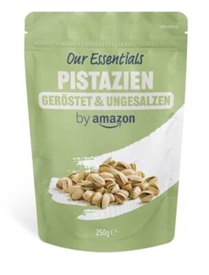 by Amazon Pistazien geröstet & ungesalzen, 250g - jetzt als Sparabo Angebot für 3,73 € 3 by Amazon Pistazien geröstet & ungesalzen, 250g