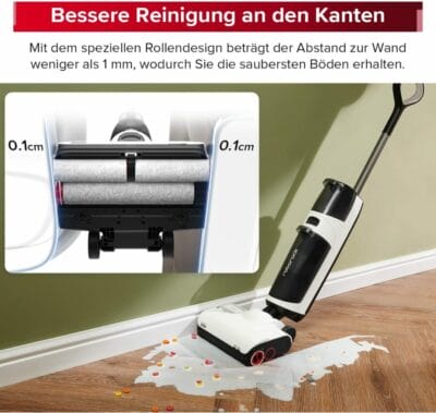 Roborock Dyad Pro Nass-Trockensauger: 17000 Pa, selbstreinigend, App-Steuerung, perfekt für harte Böden.