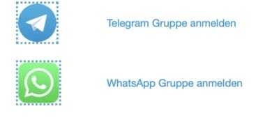 WhatsApp und Telegram anmelden bei Hottip.de