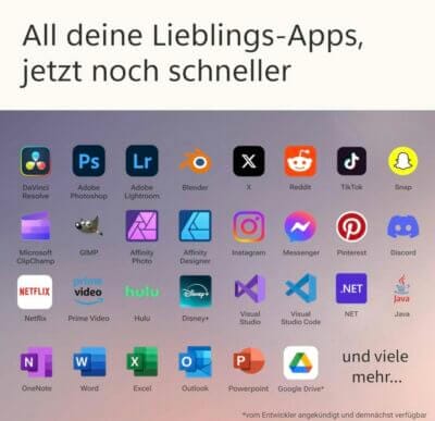 All deine Lieblings-App jetzt noch schneller