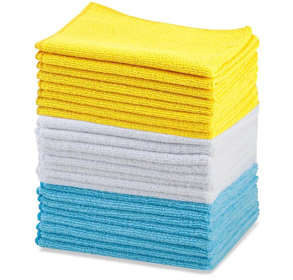 Amazon Basics Mikrofaser-Reinigungstücher 24 Stück – 28% Rabatt
