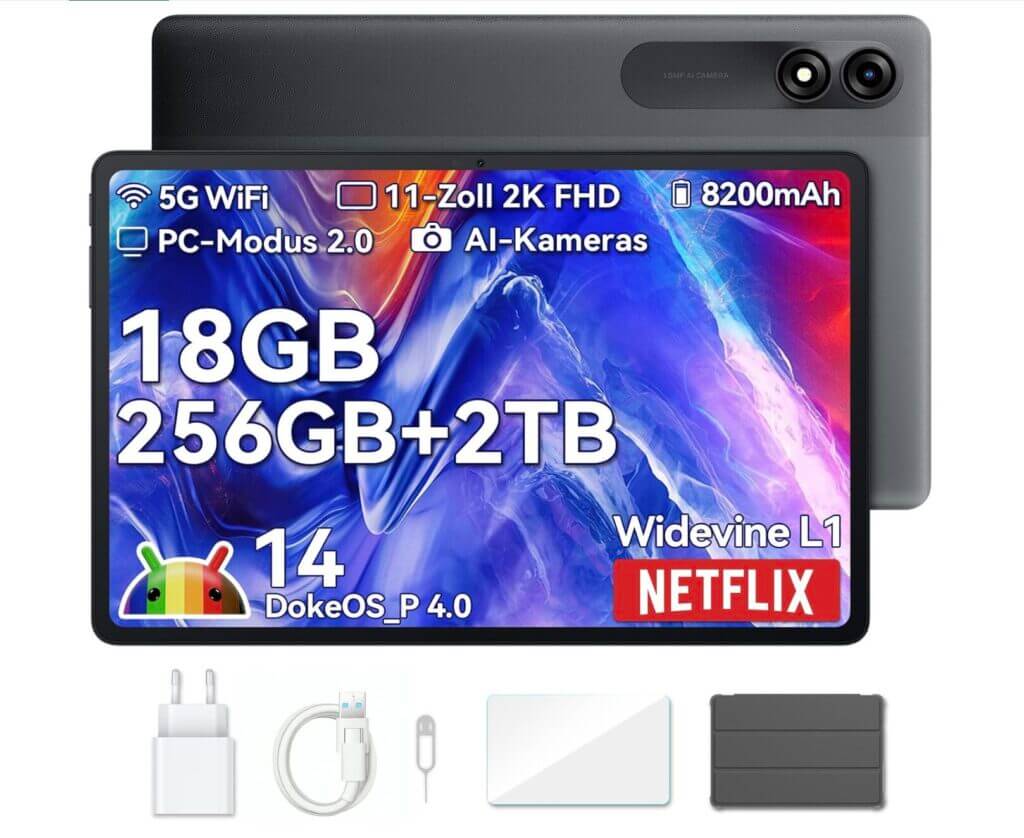 Blackview Tab9 WiFi Android 14 Tablet – 25% Rabatt