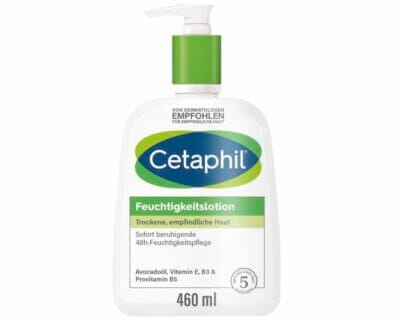 Entdecken Sie Cetaphil Feuchtigkeitslotion – intensive Pflege und Schutz für empfindliche Haut, bis zu 48h Feuchtigkeit.