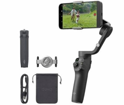 Nutze den DJI Osmo Mobile 6 für kreative Videoinhalte – mit innovativer 3-Achsen-Stabilisierung.