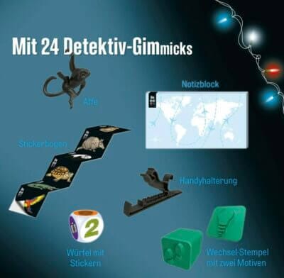 Die drei ??? Adventskalender mit 24 Detektiv Gimmicks