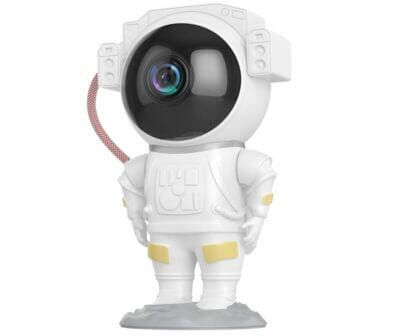 LED-Sternenprojektor Astronaut mit 360° drehbarem Kopf und Magnetkraft – perfekt für magische Nächte.

