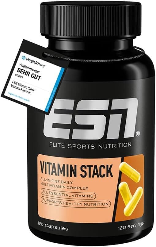 ESN Vitamin Stack mit 120 Kapseln – 28% Rabatt