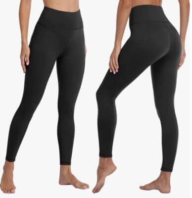 FOTOCITI Sport Leggings: Optimale Passform mit High Waist, zwei Taschen, atmungsaktiv und blickdicht.