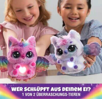 Magisches Schlüpfen erleben: Hatchimals Alive Mystery Ei mit interaktivem Überraschungs-Plüschtier, inklusive Licht und Sound.