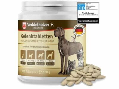 Optimale Gelenkunterstützung mit Veddelholzer: Grünlippmuschel, Glucosamin und Teufelskralle in einem leckeren Leckerli.