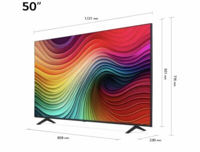LG 50NANO81T6A NanoCell Fernseher Maße