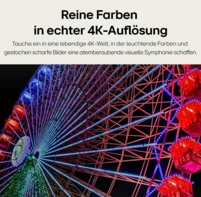 LG 65NANO81T6A TV in echter 4K Auflösung
