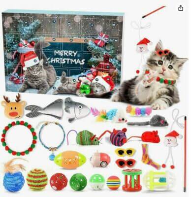 LILIHOT Katzen Adventskalender 2 Stueck