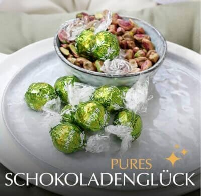 Entdecke den zarten Genuss: Lindt LINDOR Pistazie – 1 kg Premium Schokolade mit Pistaziencrèmefüllung.