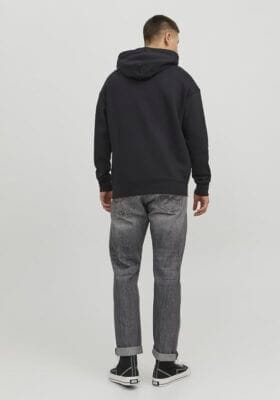 JACK & JONES Herren Kapuzenpullover mit weicher Innenseite und stilvollem 3D-Logo für täglichen Komfort.