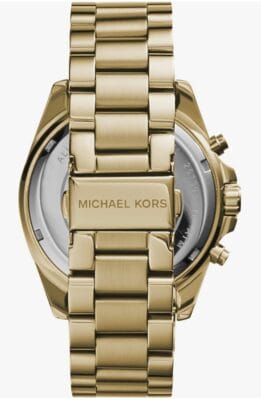 Entdecke den Luxus der Michael Kors Mini Bradshaw Damenuhr mit 36 mm Edelstahlgehäuse.
