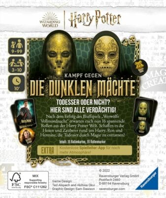 Erlebe, wie die Dynamik der Gruppe mit jeder Runde steigt, während du und deine Mitspieler versuchen, die Pläne der dunklen Mächte zu durchkreuzen und Hogwarts zu schützen.