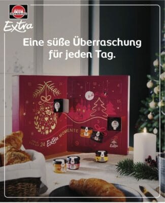 Schwartau Adventskalender 2024: Entdecke täglich neue Marmeladen und Honigsorten – perfekt für die Weihnachtszeit.
