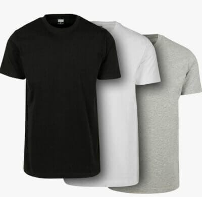 Urban Classics Herren T-Shirt im 3er Pack