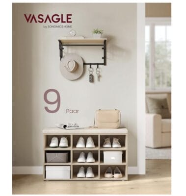 VASAGLE Schuhbank im Wohnbereich