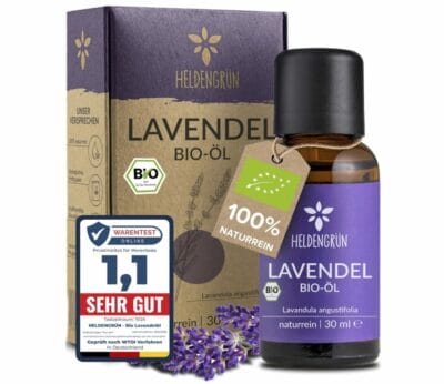 Verfeinere deine Gerichte mit Heldengrün® BIO Lavendelöl, zertifiziert als Lebensmittel, rein und natürlich.