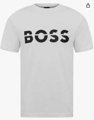 Stilvoll und komfortabel: BOSS Herren T-Shirt aus 100% Baumwolle mit markantem Brustprint.