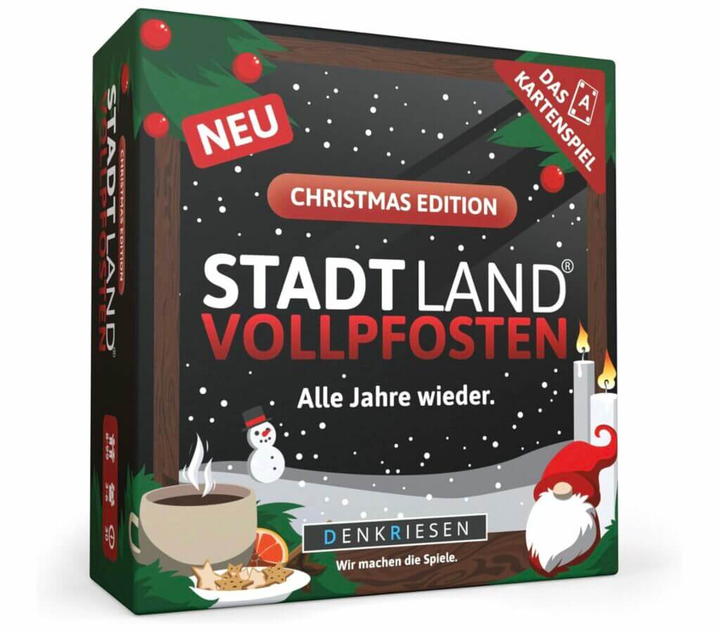 Stadt Land VOLLPFOSTEN® Christmas Edition Kartenspiel – 26% Rabatt