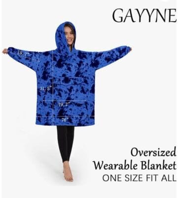 GAYYNE Hoodie Decke Tragebild 