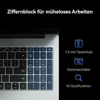 HUAWEI MateBook mit Ziffernblock für mühelos Arbeiten