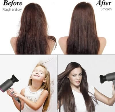 HappyGoo Föhn Ionen für perfekt gestylte Haare 