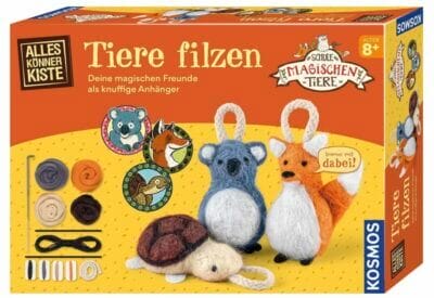 Magische Tiere filzen: Kosmos AllesKönnerKiste mit Anleitung, perfekt für Fans und Bastelbegeisterte.