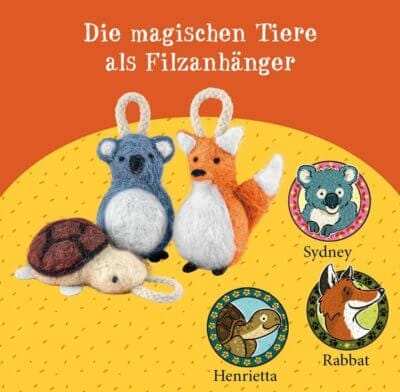 Kosmos Filz-Set – Filze Rabbat, Henrietta und Sydney aus "Die Schule der magischen Tiere".