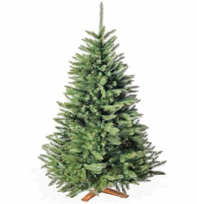 Weihnachtsbaum naturgetreu 180 cm – Stabiler Holzständer, einfacher Aufbau, ideal für festliche Dekorationen.