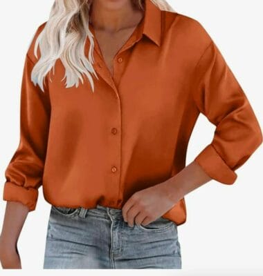 Modaworld Damen Bluse orange