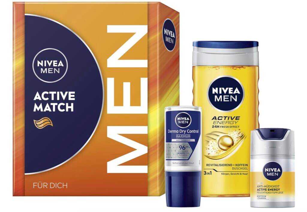 NIVEA MEN Active Match Geschenkset – 50% Rabatt