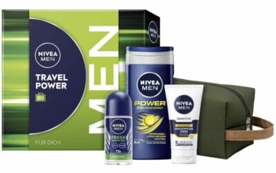 Perfektes Geschenk für Männer: NIVEA MEN Travel Set mit Pflegeprodukten für jede Reise.