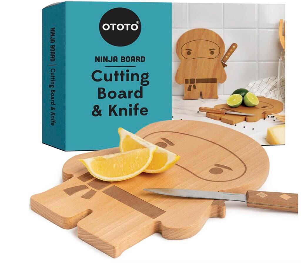 OTOTO Ninja Board Schneidebrett- und Messer-Set – 54% Rabatt