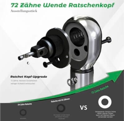 Professionelles Drehmoment-Set: 21-teilig, ±3% Genauigkeit, hochwertige Materialien und vielseitige Einsatzmöglichkeiten.