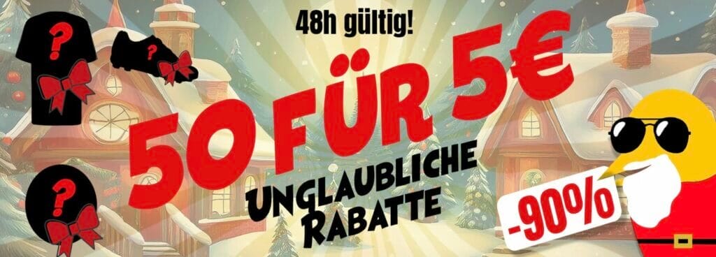 50 für 5 – Top-Markenartikel für nur 5 €