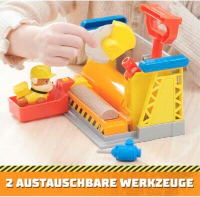 Rubble & Crew Werkstatt-Set – Kreativer Baustellenspaß mit Kinetic Sand und Rubble-Figur.
